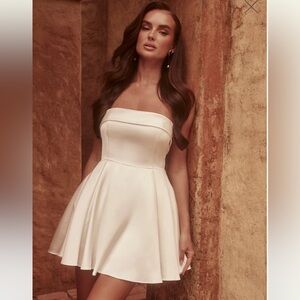 Meshki Eileen Dress White Size Small